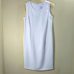 White sleeveless dress size 8